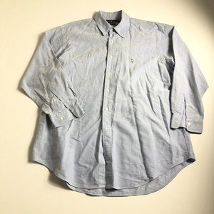 Mens Polo Ralph Lauren Yarmouth Oxford Golf Dress Shirt Size‎ 16.5 33 XL Casual